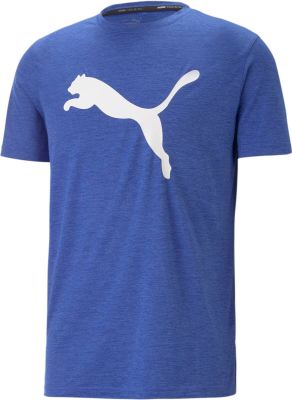 PUMA Herren Shirt TRAIN FAV HEATHER CAT TEE in blau