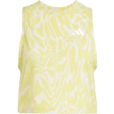 Damen Top Train Essentials Allover Print Workout in braun