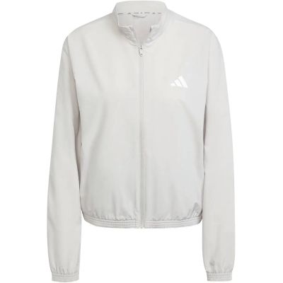 Damen Unterjacke Train Essentials 3-Streifen Woven Warm-Up in grau