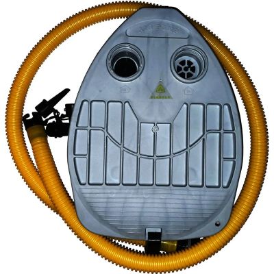 Badeartikel Fußpumpe Foot Pump 5L I in silber
