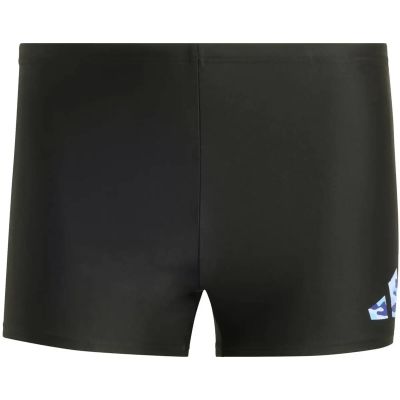 Badehose 3-BAR BOXER in schwarz