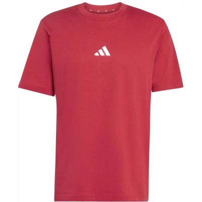 Herren Shirt Essentials Small Logo Single Jersey (normal & lang) in rot
