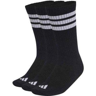 Herren Socken 3-STREIFEN CUSHIONED SPORTSWEAR CREW 3ER-PACK in schwarz