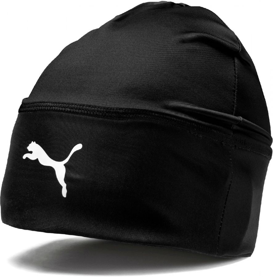 Puma Herren Schwarz Beanie "Liga Beanie", Obermaterial: 90% Polyester, 10% Elasthan, Gemustert, Mützen Beanie, Sportlicher Stil, Für Trainin... - Image 4