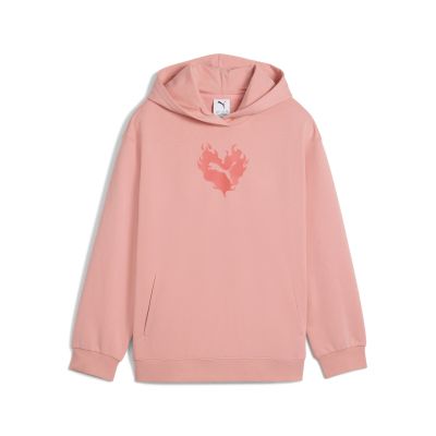 FLAMING LOVE Hoodie TR G in pink
