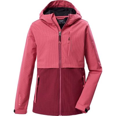 Kinder Funktionsjacke KOS 153 GRLS SFTSHLL JCKT in rot