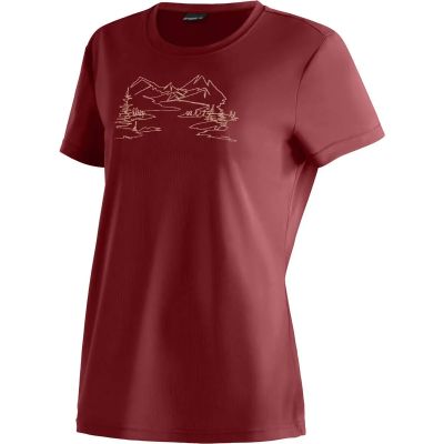 Damen Shirt Wilma Print in rot