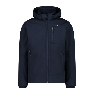 MAN JACKET ZIP HOOD in blau