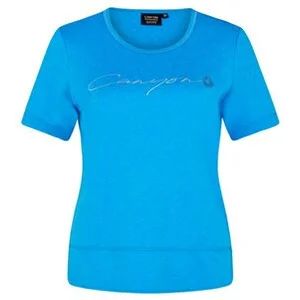 Damen Shirt T-Shirt 1/2 Arm in blau
