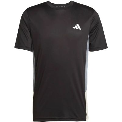 Herren Shirt Train Essentials Seasonal Colorblock in schwarz