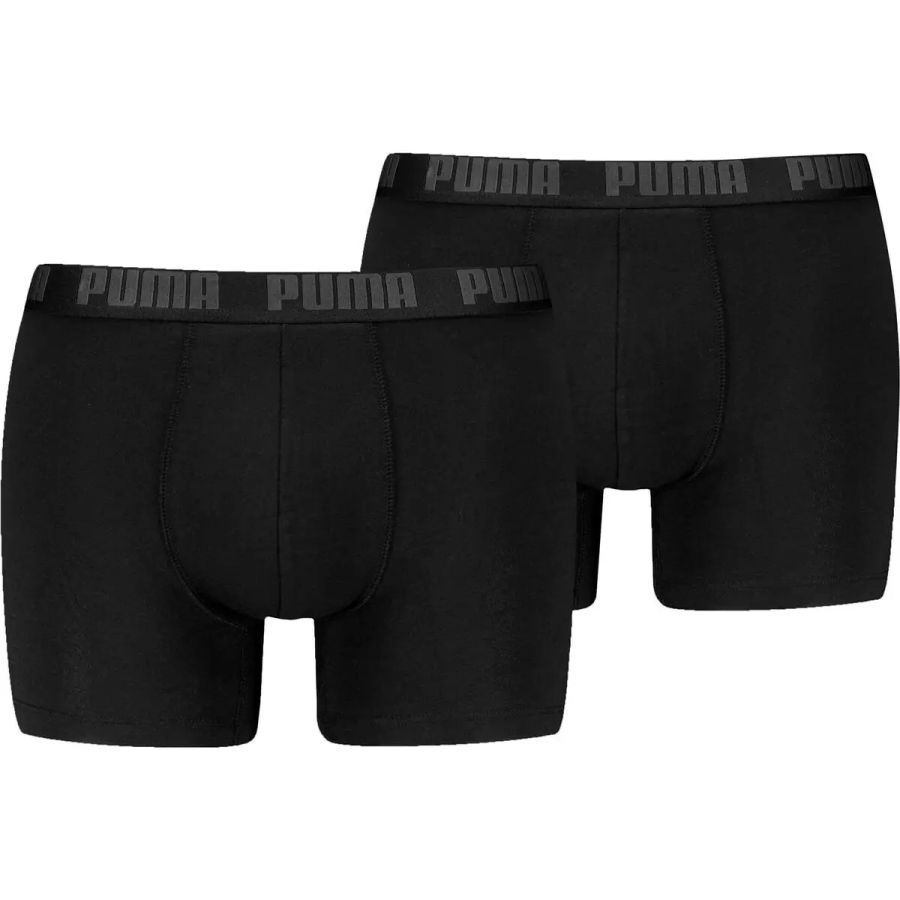 Puma Herren Schwarz Unterhose Men Everyday Basic Boxer 2P