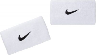 NIKE Swoosh Doublewide Wristbands in weiß