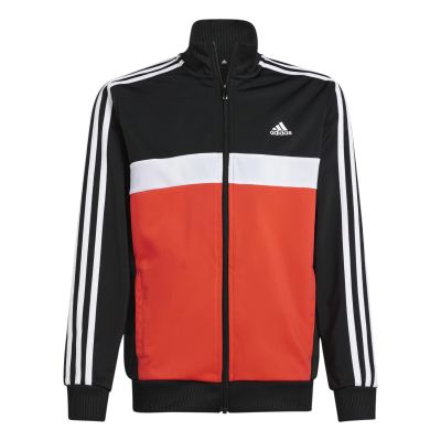 Unisex Essentials 3 Stripes Tiberio Tracksuit in schwarz