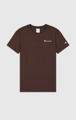 Crewneck T-Shirt in braun 