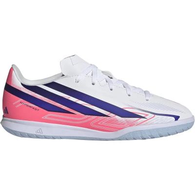 Kinder Fussball-Hallenschuhe F50 Hyperfast Club IN in weiß