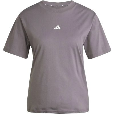 Damen Shirt Essentials Small Logo Cotton in grau