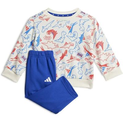 Kinder Sportanzug Seasonal Essentials Adiraptor French Terry Jogger-Set in weiß
