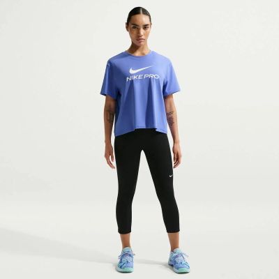 Damen Shirt W NP DF 365 SS LOOSE TOP in blau