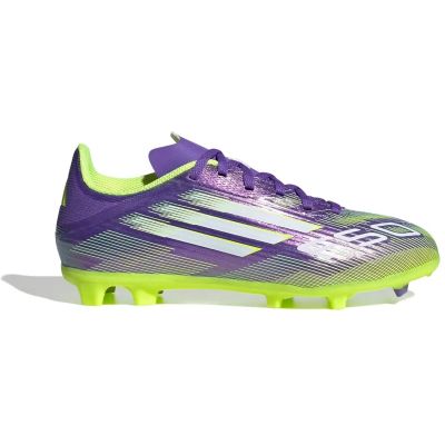 Kinder Fussball-Rasenschuhe F50 League Kids FG/MG in silber