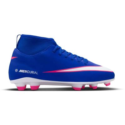 Kinder Fussball-Rasenschuhe JR SUPERFLY 10 CLUB FG/MG in blau