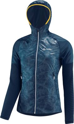 LÖFFLER Damen Funktionsjacke W HOODED HYBRIDJACKET ARCTIC P in blau