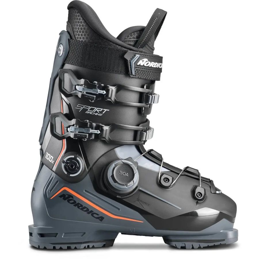 Nordica Herren Schwarz Ski-Schuhe Sportmachine 3 100 X Boa (Gw), Größe 26,5 In - Image 3