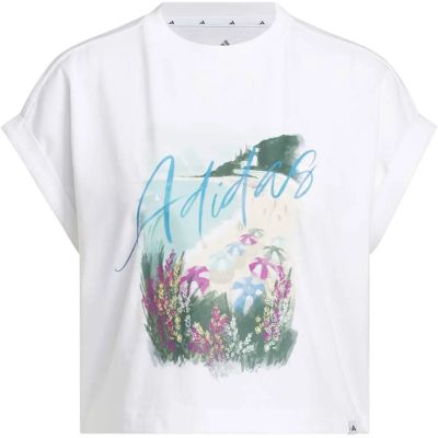 Damen Shirt SUMMER ROMANCE GRAPHIC in weiß