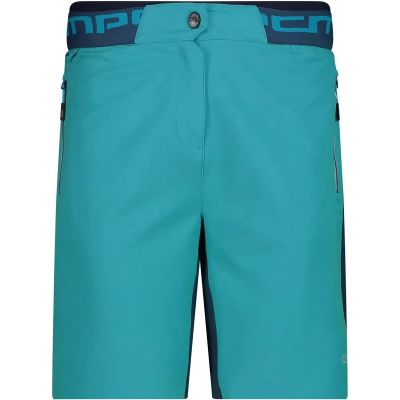 Damen Tight WOMAN FREE BIKE BERMUDA WITH INNER MESH UNDERWEAR in blau