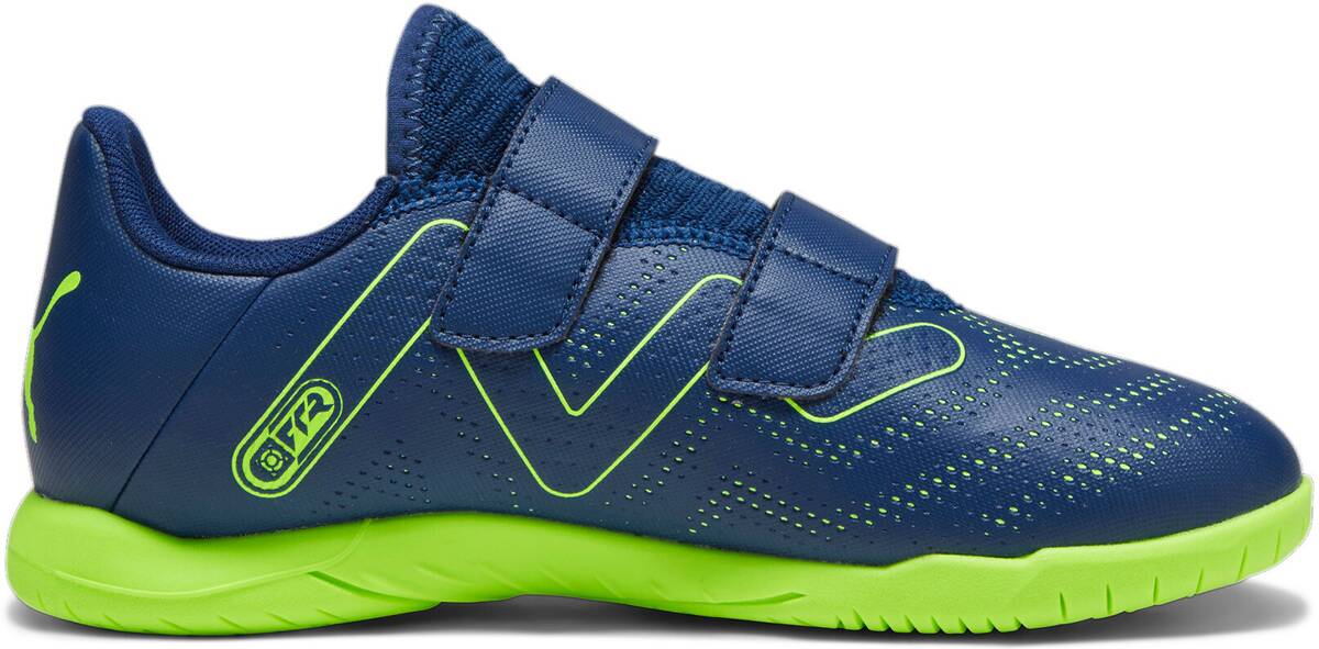 PUMA Kinder Fussball Hartplatzschuhe FUTURE PLAY IT V Jr FuBballschuhe Halle K Artikelnummer 107395 003 PERSIAN BLUE PRO GREEN