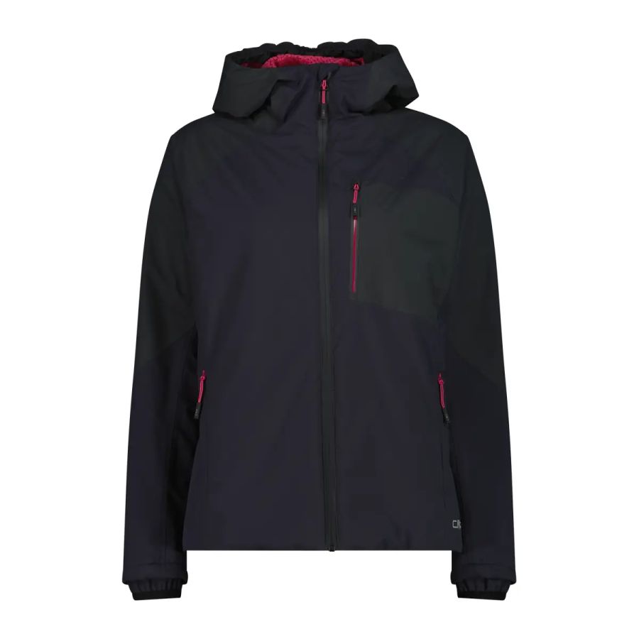 CMP Campagnolo, Damen, Regenjacken, Regenjacke Damen CMP Loxera - nero/antracite, Schwarz, Grau, (S) - Bild 3