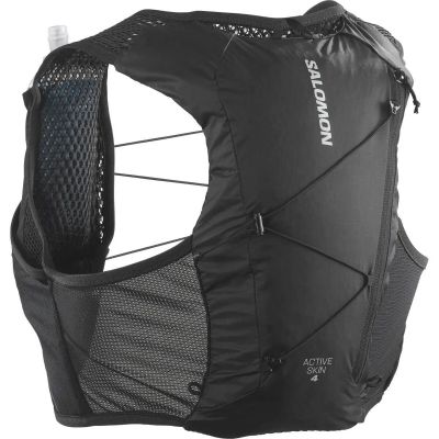 Rucksack ACTIVE SKIN 4 SET BLACK/METAL in schwarz
