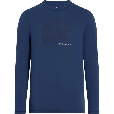 Herren Shirt He.-Langarmshirt Harino II M in blau