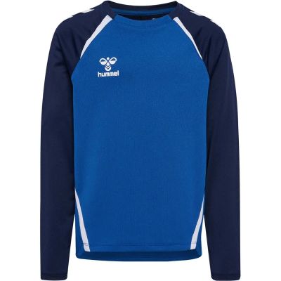 Kinder Sweatshirt hmlLEAD 2.0 CREW SWEAT KIDS in blau