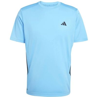 Herren Shirt TECH ESSENTIALS WORKOUT 3-STREIFEN in blau