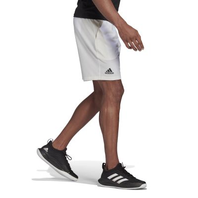 Club Stretch-Woven Tennis Shorts in white/black