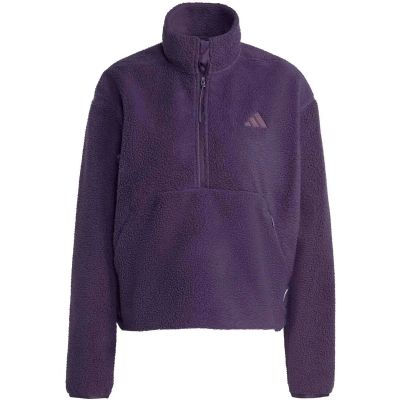 Damen Rolli City Tech High Pile Fleece Half-Zip in grau