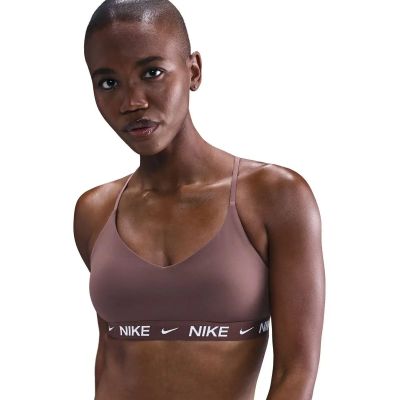 Damen Shirt W NK DF INDY LGT SPT BRA in braun