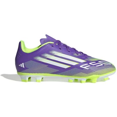 Kinder Fussball-Rasenschuhe F50 Club FG/MG Kids in silber