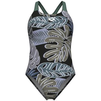Damen Schwimmanzug W FOREST SWIMSUIT SWIM PRO BACK L in schwarz