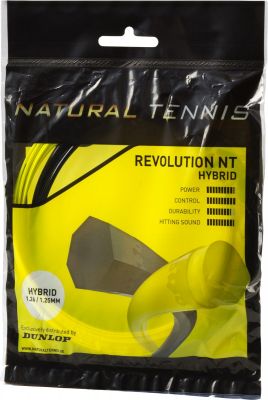 DUNLOP Tennis-Saite Revolution NT Hybrid Set 1,31 in schwarz