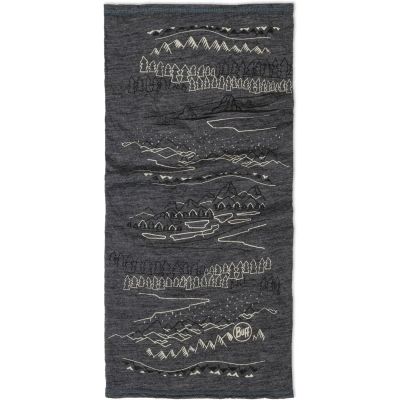 Herren Schal Merino Lightweight Prints in grau