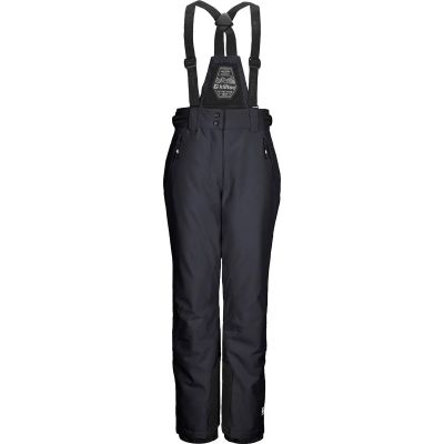 Kinder Latzhose KSW 213 GRLS SKI PNTS in schwarz