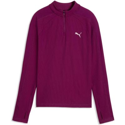 Kinder Shirt TAD ESS Slim Quarter-Zip Longsleeve Tee G in rot