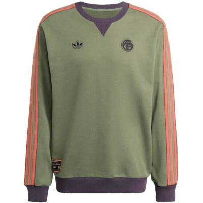 Herren Fansweatshirt FC Bayern München Terrace Icons in grau