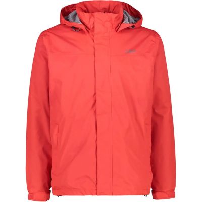 Herren Regenjacke MAN JACKET SNAPS HOOD in rot
