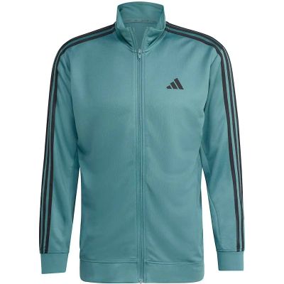 Herren Jacke Essentials 3-Streifen in blau