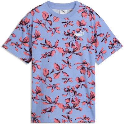 Kinder Shirt ESS NATURE 2.0 Relaxed AOP Tee G in blau