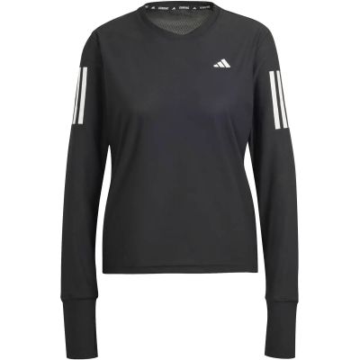 Damen T-Shirt Own The Run in schwarz