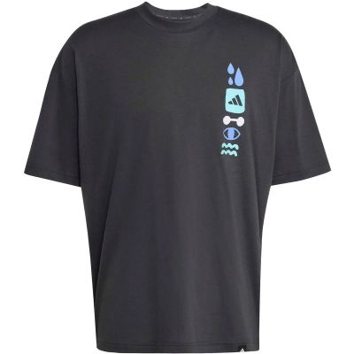 Herren Shirt Power Grafik in grau