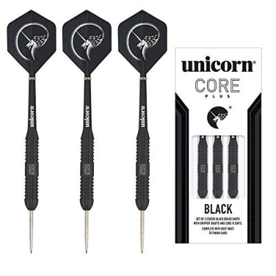 Unicorn Core Plus Black Steel Dart in 017 schwarz